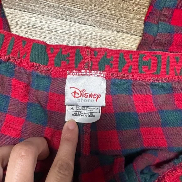 Disney Mickey Mouse Womens Pajamas - Red and Green - Picture 4 of 5